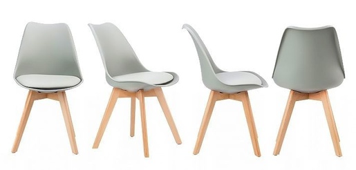 Trepezarijske stolice set 4 kom Filipo light grey
