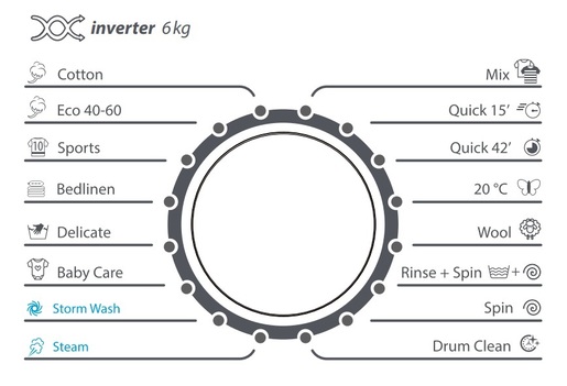 VIVAX HOME veš mašina WFL-100616CDSI