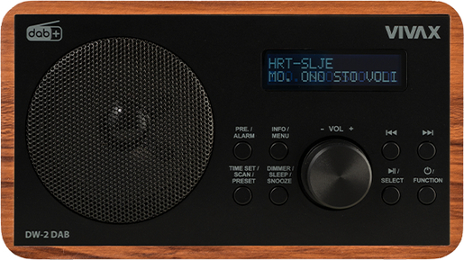 VIVAX VOX RADIO DW-2 DAB WALNUT