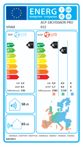 VIVAX COOL, ACP-18CH50AERI PRO R32