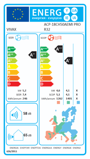 VIVAX COOL, ACP-18CH50AEMI PRO R32