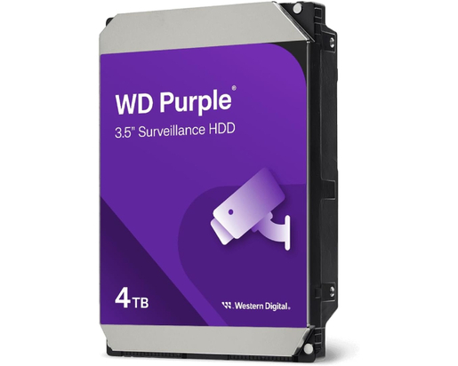 HDD Interni WD Purple Surveillance 4TB 3,5" SATA WD44PURZ