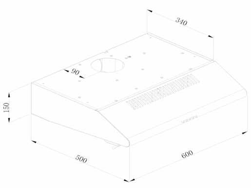 Tesla DB600AX ugradni aspirator