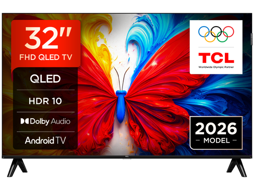 TCL 32S5L QLED TV 32" full HD, Android smart TV, HDR10, DVB-T2/C/S2