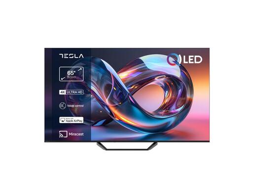 Tesla Q65E665BUV QLED TV 65" ultra HD, VIDAA OS smart, Hotel mode, Air Play, Miracast, DVB-T2/C/S2