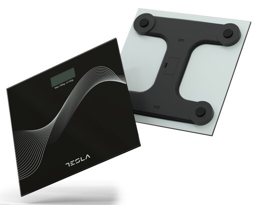 Tesla BS102B Tjelesna vaga, raspon mjerenja 3kg-180kg, auto shut-off, crna