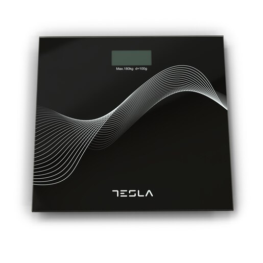 Tesla BS102B Tjelesna vaga, raspon mjerenja 3kg-180kg, auto shut-off, crna