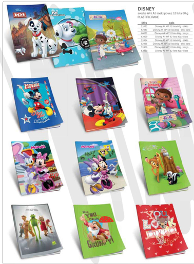 SVESKA A4 MP LIN. DISNEY BC364 52L