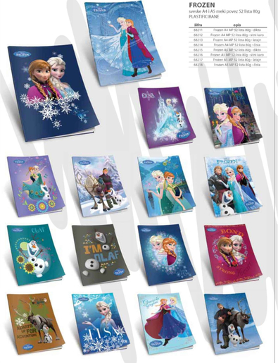 SVESKA A4 MP KARO DISNEY BC371 52L