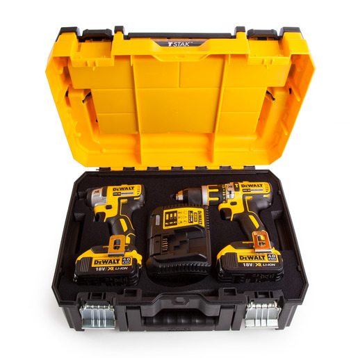 DeWalt akumulatorska udarna bušilica DCD795 + udarni odvijač DCF886 18 V, 4.0 Ah - BRUSHLESS motor