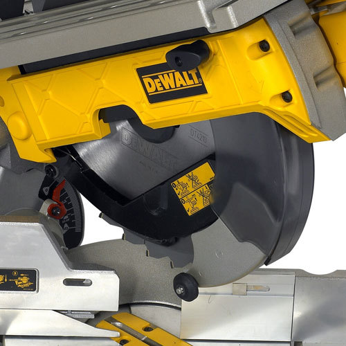 DEWALT stolna potezna pila + nož + potiskivač + imbus ključ - D27112