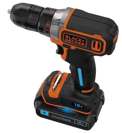 Black & Decker akumulatorska bušilica 18V smartTech