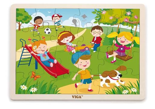 Drvene puzzle 24 kom - proljeće