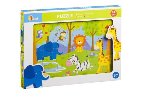 Drvene puzzle 24 kom - safari