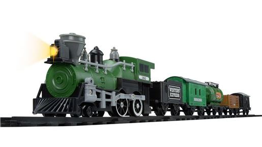 Vlak na baterije Western Express s 5 vagona, zeleni