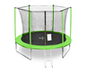 Legoni trampolin FUN sa zaštitnom mrežom i stepenicama, 305cm-zeleni