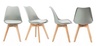 Trepezarijske stolice set 4 kom Filipo light grey