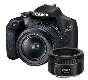CANON DSLR EOS 2000D BK 18-55IS +50 1.8S фотоапарат