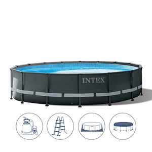 Intex 26326 Ultra XTR Frame 488x122cm монтажен базен со песочна пумпа