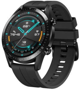 Huawei Watch GT2 46 mm Sport, црн силикон смарт часовник