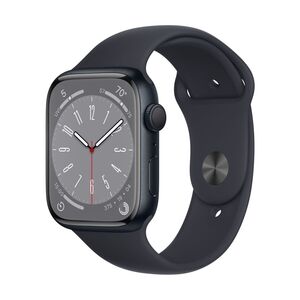 Apple Watch Series 8 GPS 41mm Midnight Aluminium Case with Midnight Sport Band - Regular, smart watch