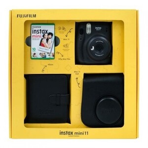 FUJIFILM INSTAX Mini 11 SET BOX Инстант филм камера (Charcoal Grey)