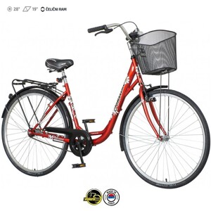 VENSSINI DIAMANTE DIAM285 28"/19" велосипед црвен со бело и црно