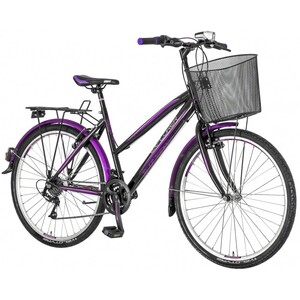 EXPLORER ELITE LADY LAD265S 26"/18" велосипед црн со виолетово