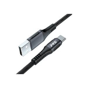 MS USB-A 2.0 ->USB-C, 5A, 1m, KABEL, black