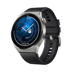Huawei GT 3 Pro Titanium, crni fluoroelastomer remen, 46mm, smartwatch