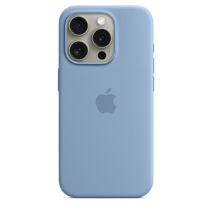Apple iPhone 15 Pro Silicone Case со MagSafe, Winter Blue