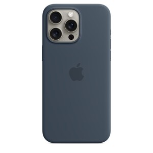 Apple iPhone 15 Pro Max Silicone Case со MagSafe, Storm Blue