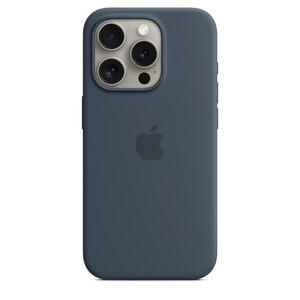 Apple iPhone 15 Pro Silicone Case со MagSafe, Storm Blue