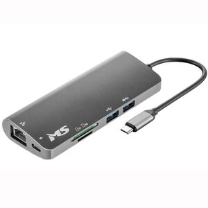 MS USB HUB C500, HDMI+VGA+USB3.0*2+PD+SD+RJ45 1000 M+3.5mm