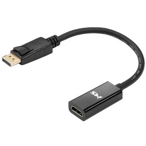 MS Display port -> HDMI F adapter, 20cm, 4K/30Hz, црна боја