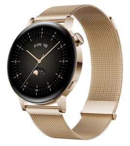 Huawei Watch GT3 42mm Elegant Gold (Milo-B19T), 42mm, Bluetooth повици, smartwatch