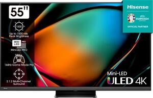 Hisense ULED TV 55" 55U8KQ, 4K Ultra HD, Smart TV, VIDAA U7, Dolby Vision IQ, DTS Virtual X, 144 Hz Game Mode Pro **МОДЕЛ 2023**