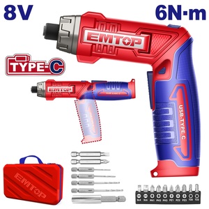 Emtop ECSR0803 Батериски одвртувач