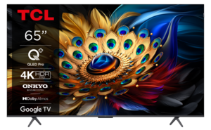 TCL QLED TV 65C61B, Smart TV, 120Hz, Google TV, AiPQ PRO, Dolby Atmos, Dolby Vision, HDR10+