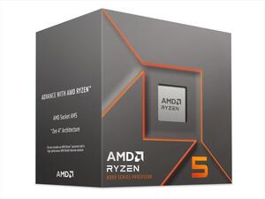 CPU AMD RYZEN 5 8400F, Six Core, 4,7GHz 22MB s.AM5 BOX w/Wraith Stealth cooler, 100-100001591BOX