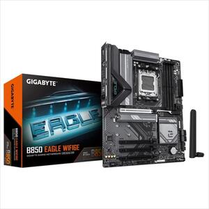 MB AM5 B850 EAGLE WIFI6E GIGABYTE 4xDDR5 8200Mhz (O.C), DP, HDMI, PCI-Ex16 4.0, 3xPCI-Ex16 3.0, 3xM.2, 4xSATA3, Wi-Fi 6E, BT 5,3