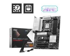 MB AM5 B850-P PRO WIFI MSI 4xDDR5 8200Mhz (O.C), HDMI,PCI-Ex16 5.0,PCI-Ex4 4.0,2xPCI-Ex1 3.0,3xM.2,4xSATA3,Wi-Fi 7,BT 5.4, 7E56-002R
