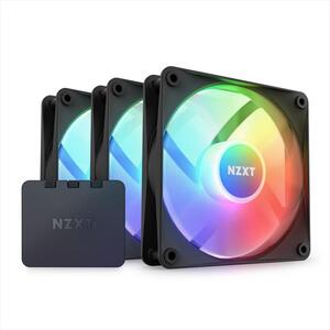 COOLERS CASE FAN 3x120mm NZXT F120 RGB CORE w/controller, 1900 RPM PWM, Black, RF-C12TF-B1