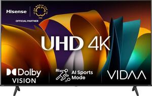 Hisense LED TV 58A6N, Smart TV, 4K UHD, DTS Virtual X, VIDAA Smart OS, Dolby Vision, Direct Full Array