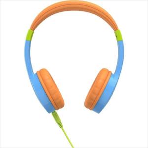 HEADPHONES HAMA "KIDS GUARD", Blue/Orange, w/microphone 1x3.5mm jack