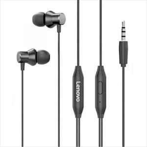 EARPHONES LENOVO HF130 Metal Headset w/microphone, Black