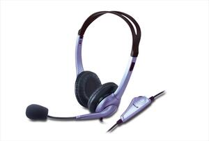 HEADPHONES GENIUS HS-04S w/microphone, 2x3.5mm jack