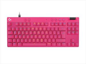 KEYBOARD MECHANICAL LOGITECH G PRO X RAPID MAGENTA, TKL, LIGHTSYNC RGB, TACTILE MAGNETIC, 920-013253