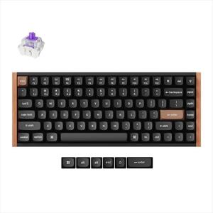 KEYBOARD WIRELESS MECHANICAL KEYCHRON K2 HE Special edition, HS, RGB LED 75% Gateron Double-Rail Magnetic Switch, OSA PBT, Black, K2H-F1