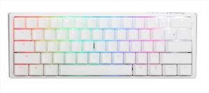 KEYBOARD MECHANICAL DUCKY ONE 3 MINI RGB 60% PBT Double-shot keycaps HOT-SWAPPABLE Cherry MX Red, Pure White, DKON2161ST-RUSPDPWWWSC1